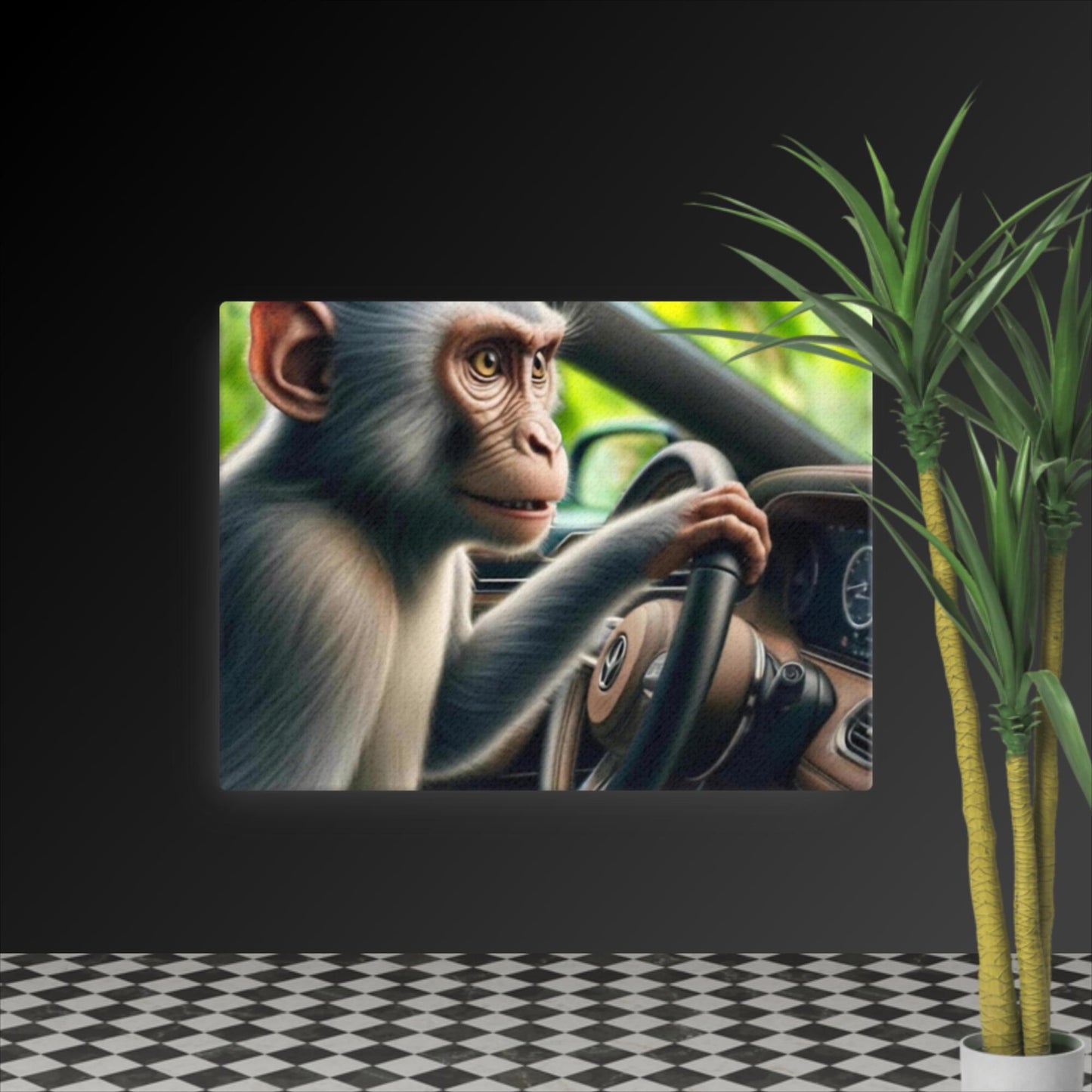 "Monkeying Around in Luxury: A Photo-Realistic Drive"