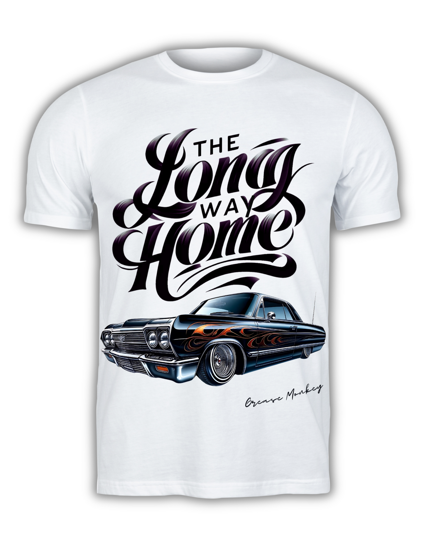 All-Over Print Men's Athletic T-shirt "The Long Way Home Classic Lowrider Tee"