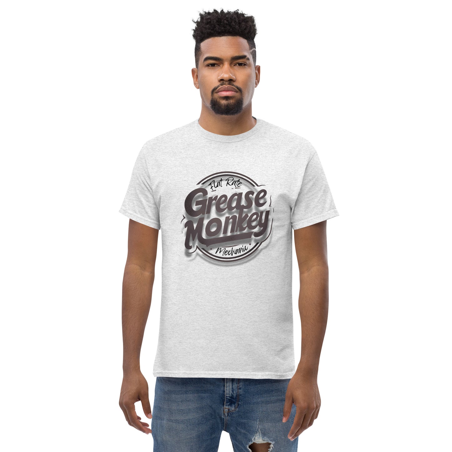 Men's classic tee Grease Monkey Flat Rate Mechanic