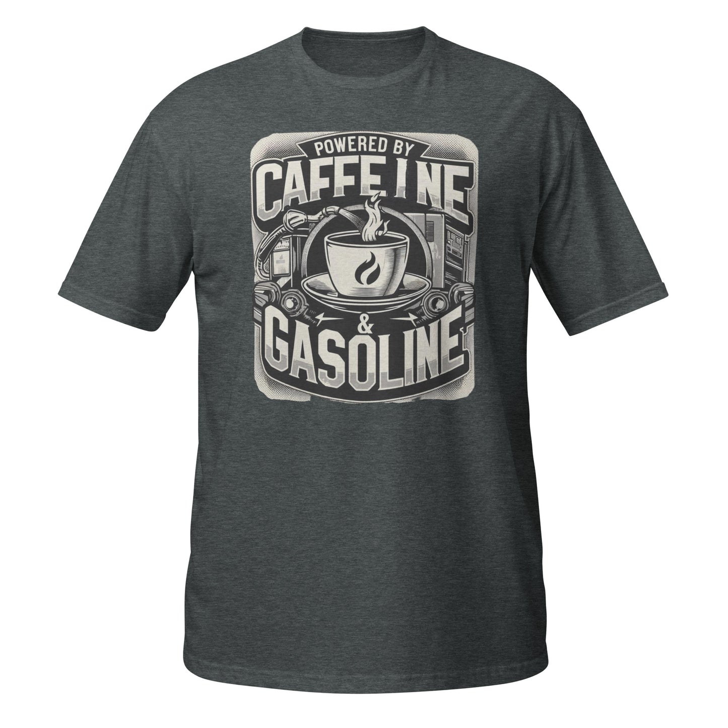 Automotive T-Shirt "Caffeine & Gasoline Power Tee"