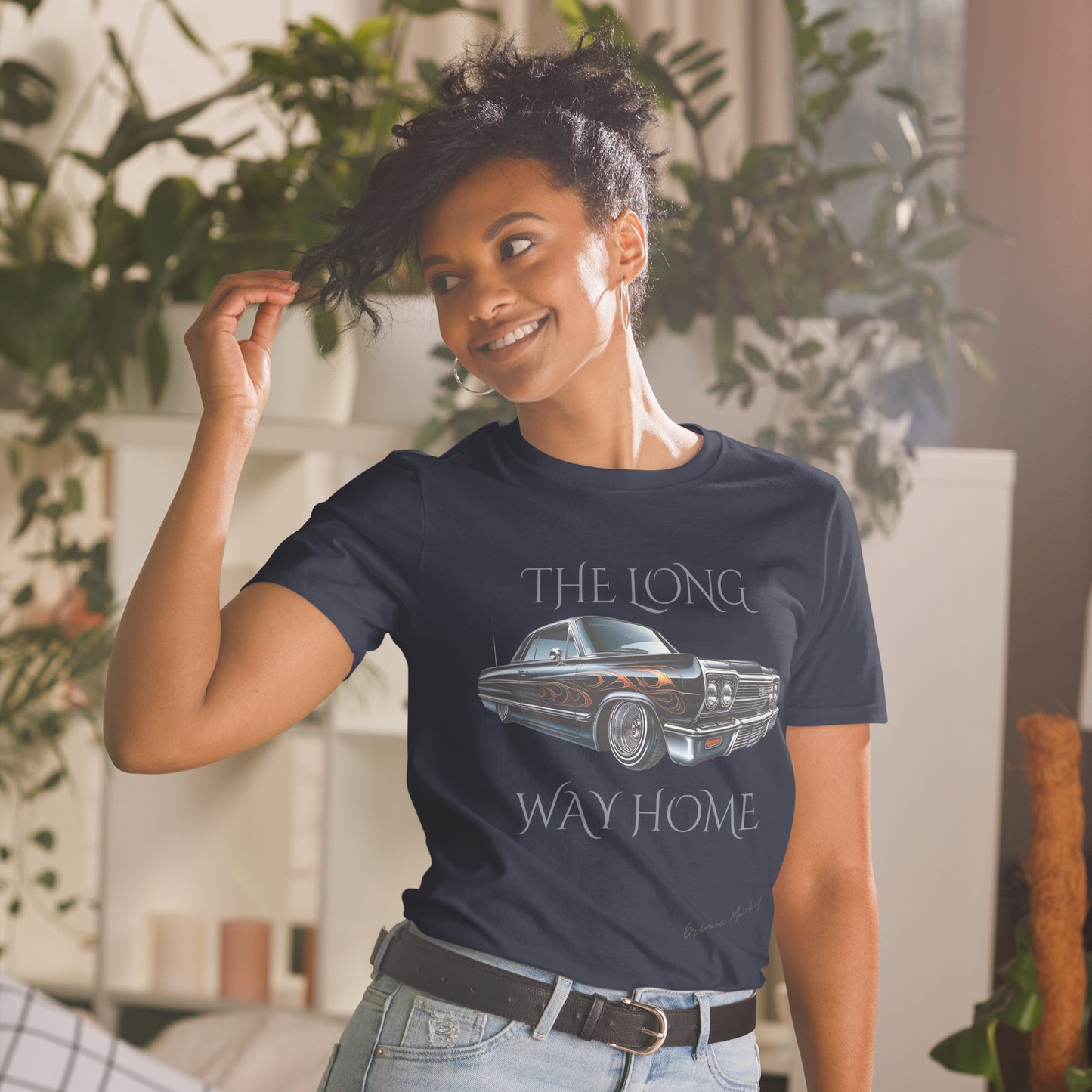 Short-Sleeve Unisex T-Shirt Classic Car Tee: The Long Way Home