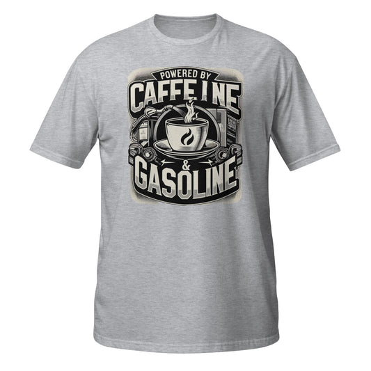 Automotive T-Shirt "Caffeine & Gasoline Power Tee"