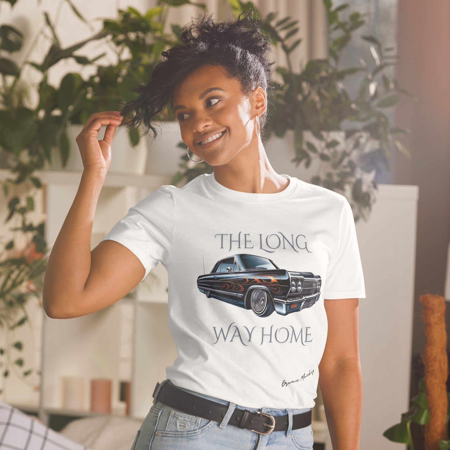 Short-Sleeve Unisex T-Shirt Classic Car Tee: The Long Way Home